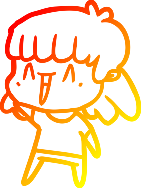 Bir insan tarafından çizilmiş bir karikatür kadın çizimi