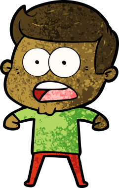 Bir insan tarafından çizilmiş bir karikatür.