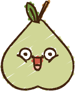 Bir insan tarafından çizilen meyve tebeşiri.