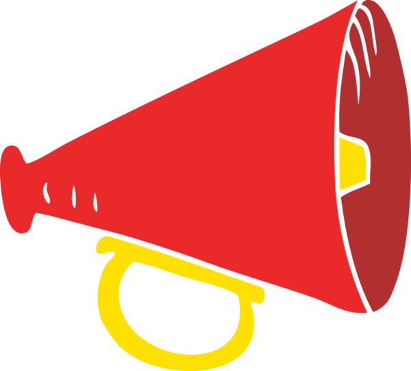 Bir insan tarafından çizilen hoparlörün düz renk çizimi