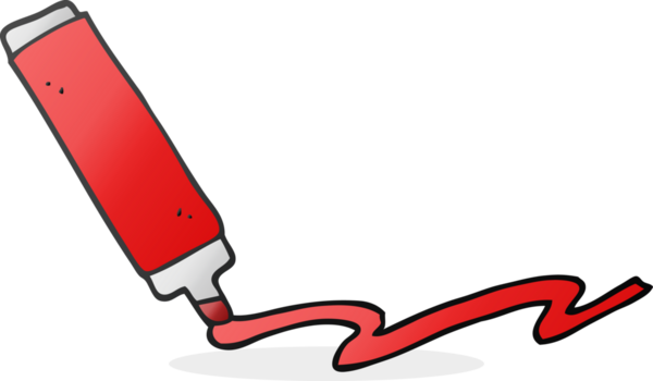 Bir insan tarafından çizilmiş serbest çizim karikatür kalem