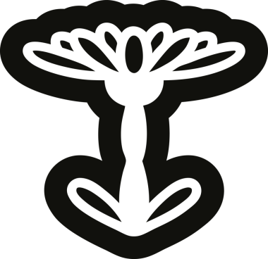 Bir insan tarafından çizilmiş çiçek simgesi