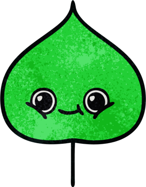 Bir insan tarafından çizilmiş dışavurumsal yaprağın grunge deseni.