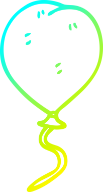 Bir insan tarafından çizilen karikatür balonunun soğuk eğim çizgisi.