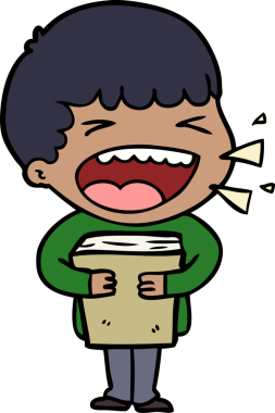 Bir insan tarafından çizilmiş gülen adam.