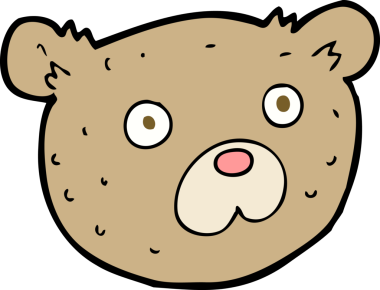 Bir insan tarafından çizilmiş oyuncak ayı.