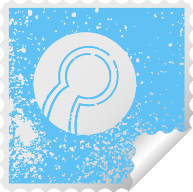 Bir insan tarafından çizilmiş bir kase topunun kare soyma etiketi.