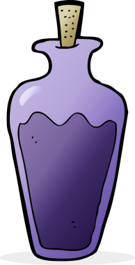 Bir insan tarafından çizilmiş karikatür iksiri