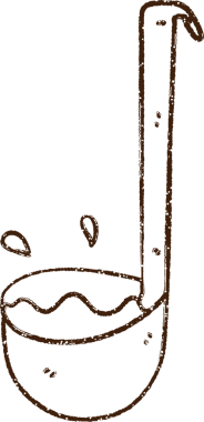 Çorba Ladel Kömürü Bir insan tarafından çizilmiş