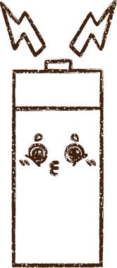 Bir insan tarafından çizilen Elektrik Bataryası Kömürü Çizimi