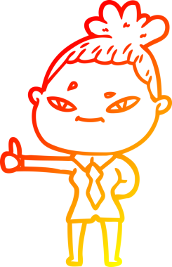 Bir insan tarafından çizilmiş bir karikatür kadın çizimi