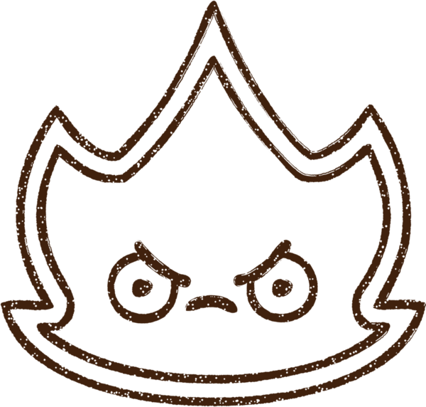 Bir insan tarafından çizilen Ateş Kömürü Çizimi