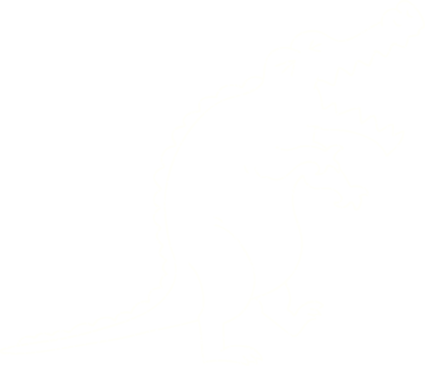 Bir insan tarafından çizilen Kükreyen Timsah Tebeşiri