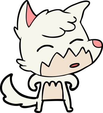 bir insan tarafından çizilmiş tilki çizgi filmi