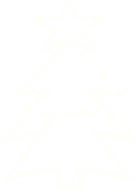 Bir insan tarafından çizilmiş Noel Ağacı Tebeşiri