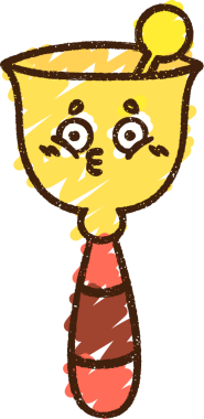 Bir insan tarafından çizilmiş çan tebeşiri