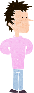 Bir insan tarafından çizilmiş karikatürist.