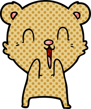 Bir insan tarafından çizilmiş bir çizgi film karakteri.