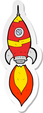 Bir insan tarafından çizilmiş bir uzay gemisinin çıkartması.