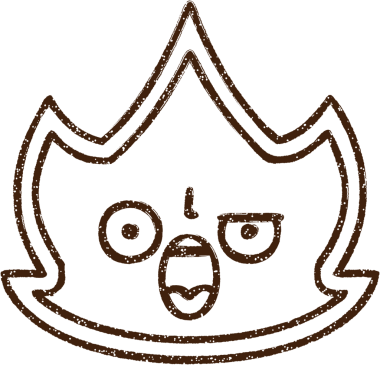 Alev Karakteri Bir insan tarafından çizilmiş