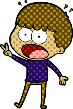 Bir insan tarafından çizilmiş bir karikatür.