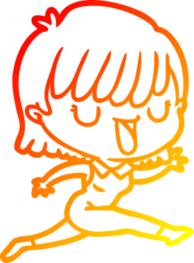 Bir insan tarafından çizilmiş bir karikatür kadın çizimi