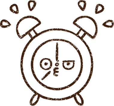 Bir insan tarafından çizilmiş Alarm Saati Kömürü Çizimi