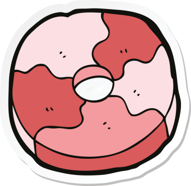 Bir insan tarafından çizilmiş karikatür bisküvisi.