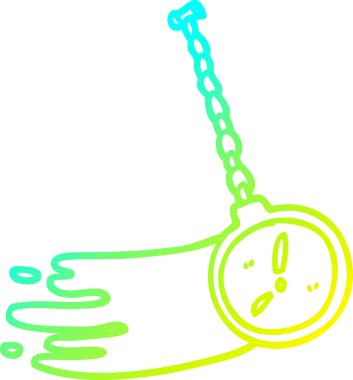 Bir insan tarafından çizilmiş bir çizgi film hipnozcusu çizimi.