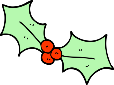 Bir insan tarafından çizilmiş Noel karalaması.