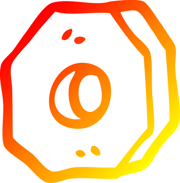 Bir insan tarafından çizilen vida somununun sıcak çizgi çizimi