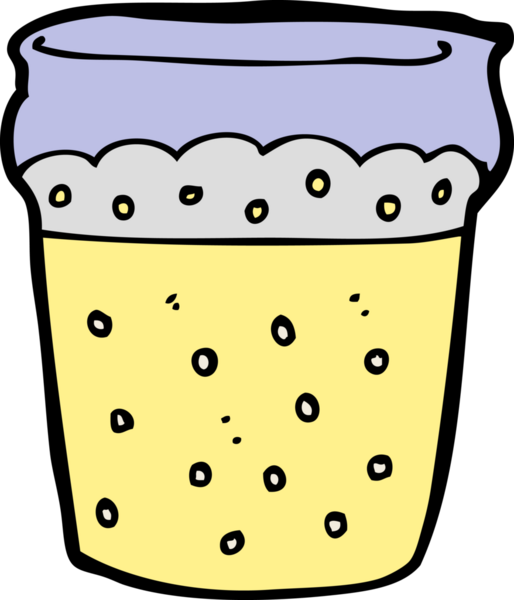 Bir insan tarafından çizilmiş bir bardak bira.