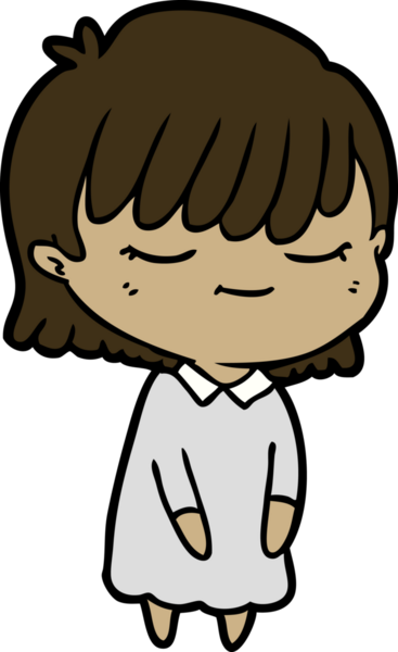 Bir insan tarafından çizilmiş karikatür kadın.