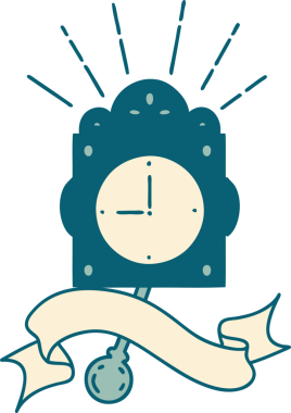 Bir insan tarafından çizilmiş dövme stili bir parşömen.