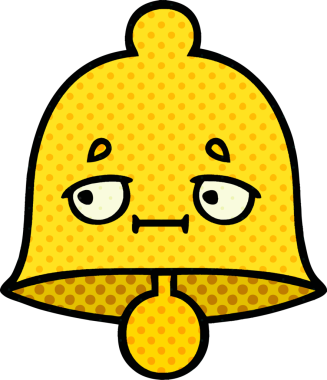 bir insan tarafından çizilmiş bir çanın çizgi roman tarzı