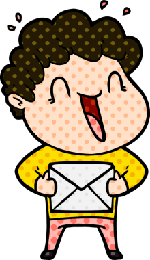 Bir insan tarafından çizilmiş mutlu bir adam.