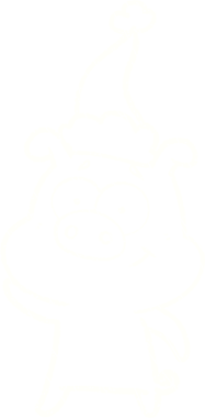 Bir insan tarafından çizilmiş Noel Domuz Tebeşiri