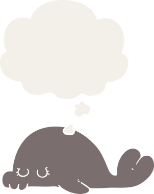 Düşünce baloncuğu olan karikatür mührü insan tarafından çizilmiş.