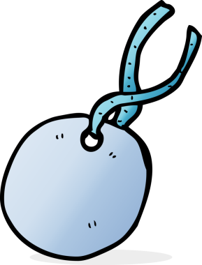 bir insan tarafından çizilmiş karikatür hediye etiketi