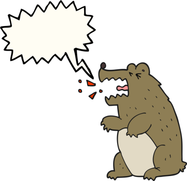 Bir insan tarafından çizilmiş serbest konuşma balonu karikatürü.