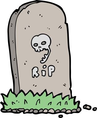 bir insan tarafından çizilmiş ürkütücü bir mezar.