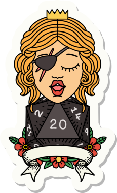 Bir insan tarafından çizilmiş doğal 20 zarlı düzenbaz insan etiketi.