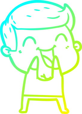 Bir insan tarafından çizilmiş bir çizgi film karakterinin soğuk çizgi çizimi.