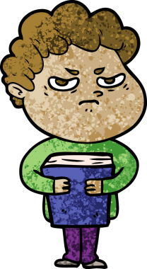 Bir insan tarafından çizilmiş kızgın bir adam.