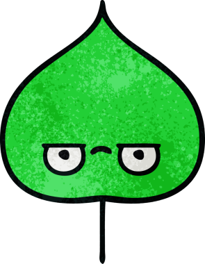 Bir insan tarafından çizilmiş dışavurumsal yaprağın grunge deseni.