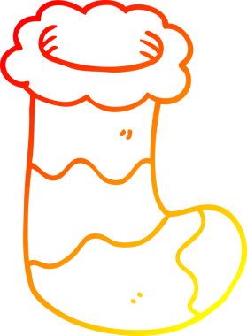 Bir insan tarafından çizilmiş bir karikatür çiziminin sıcak gradyanı.