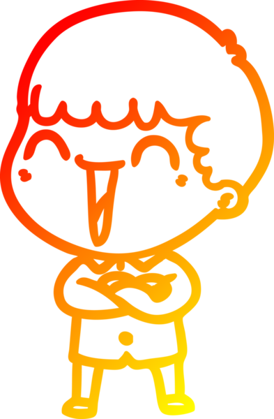 Bir insan tarafından çizilmiş mutlu bir adamın çizgi çizimi.