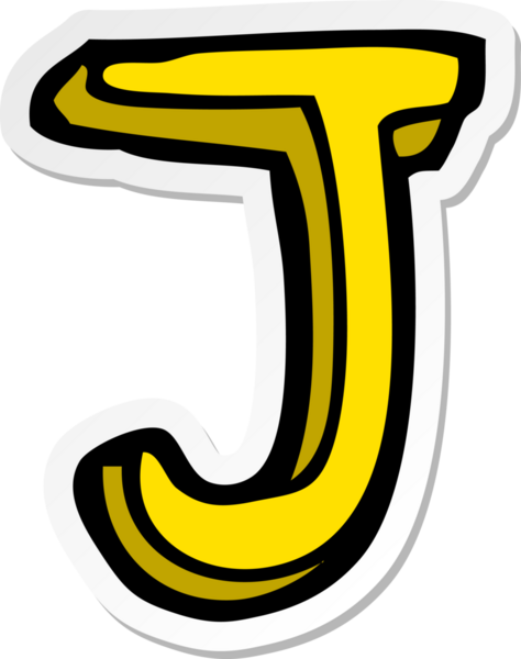 Bir insan tarafından çizilmiş bir karikatür etiketi.