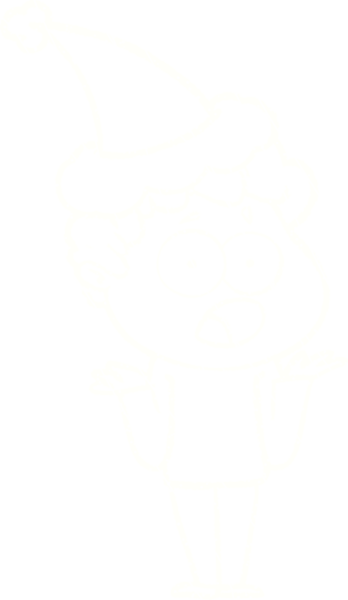 Bir insan tarafından çizilen Noel Adam Tebeşiri