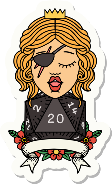 Bir insan tarafından çizilmiş doğal 20 zarlı düzenbaz insan etiketi.